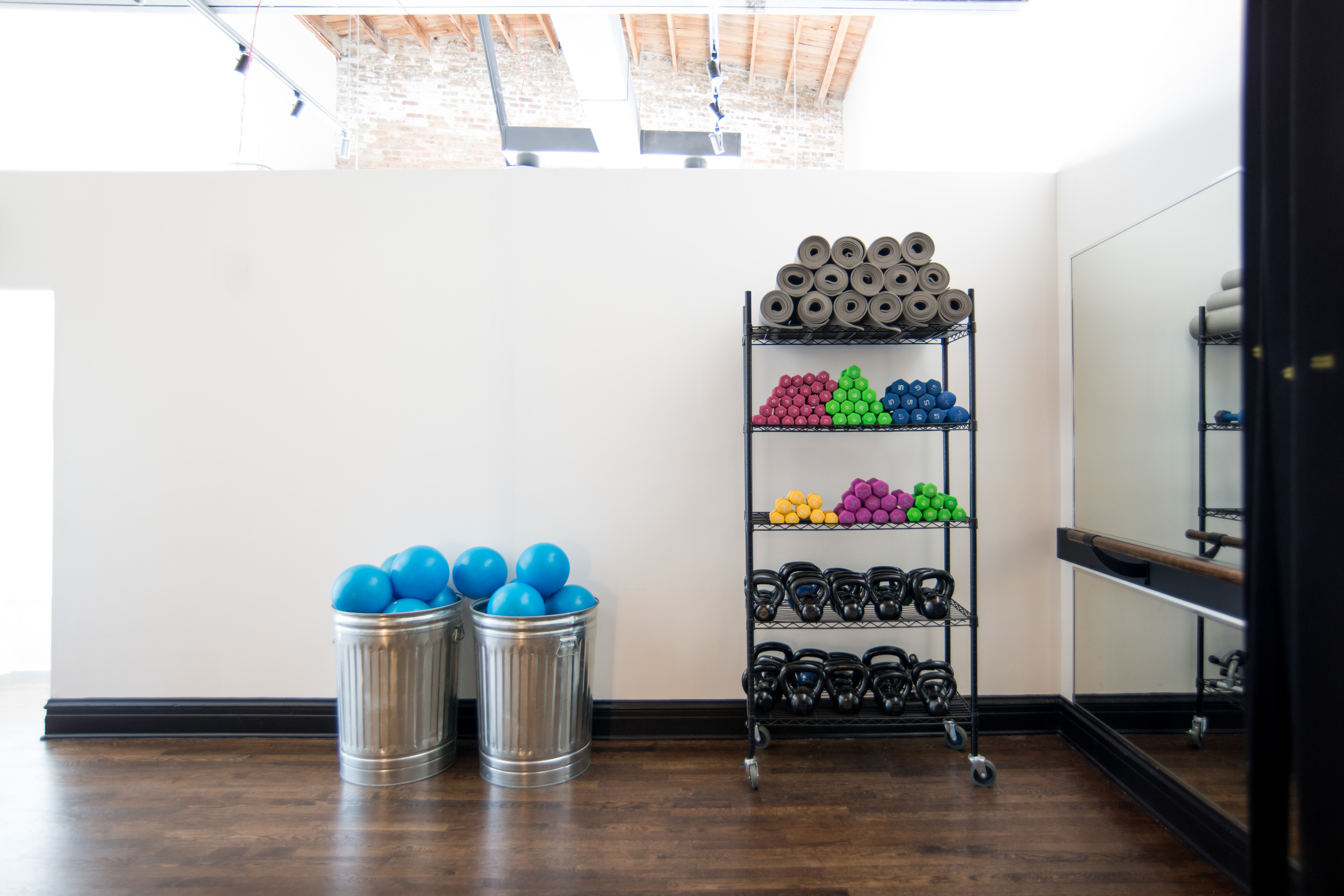 Fitness studio and retail space interior design in Glen Ellyn
