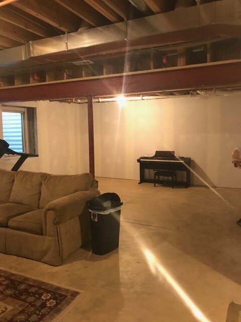 Basement Space before renovation