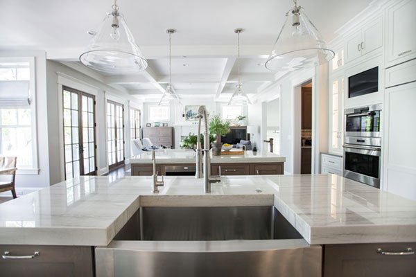 White and Grey Kitchen, Design by Two Hands Interiors
