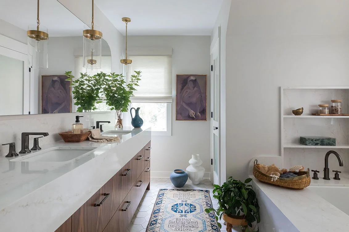 A glow-up for a repeat client’s primary bathroom