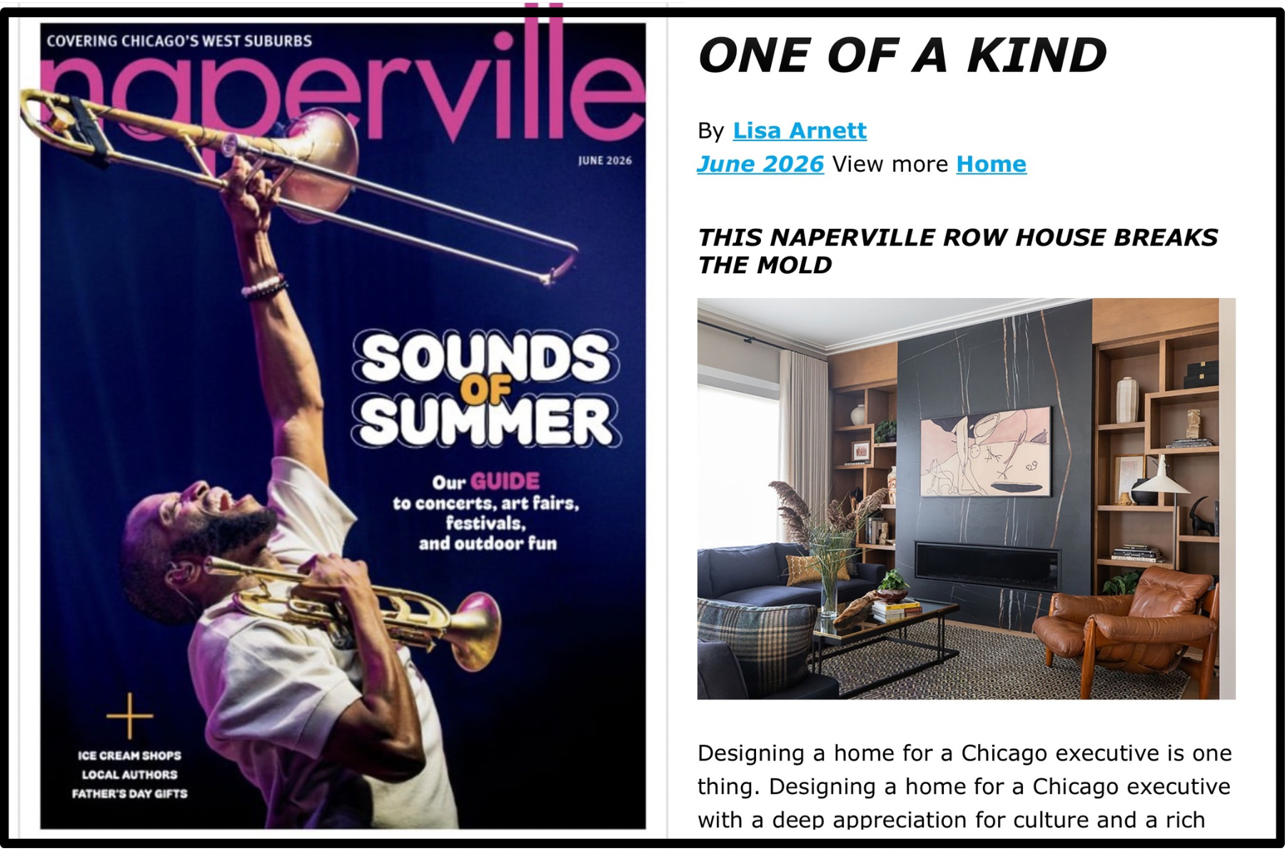 One of a Kind: Naperville Row Home Breaks the Mold