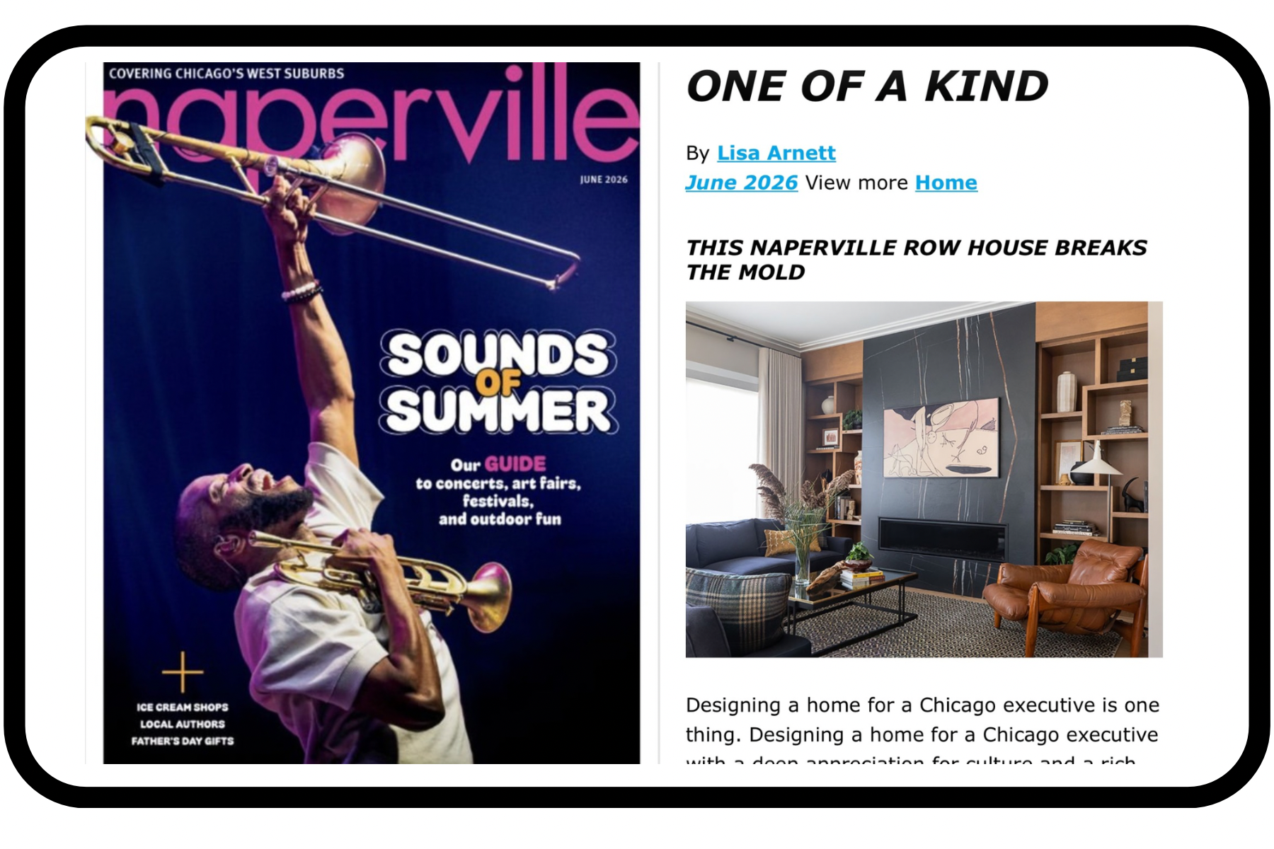 One of a Kind: Naperville Row Home Breaks the Mold