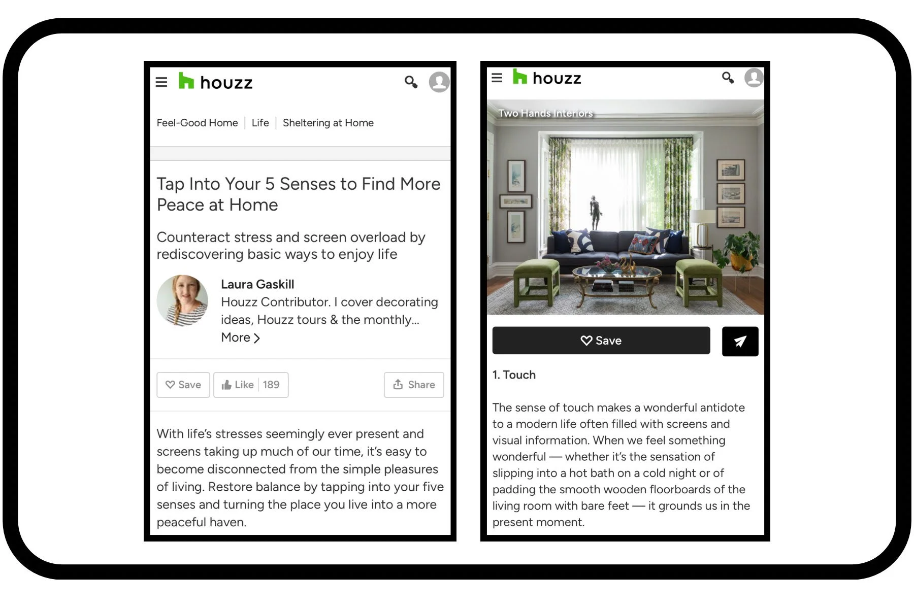 Tap Into Your 5 Senses to Find More Peace at Home