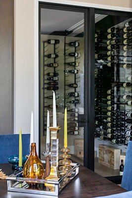 climate controlled wine room