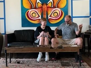 Finished table- with family