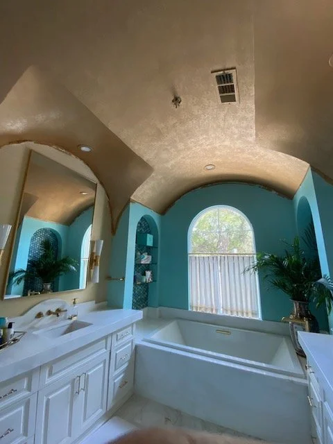 Layered Metallic Paint Effect- Ceiling