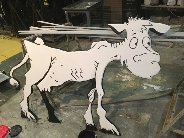 Just a silly, fun foam carved cow for 'Into the Woods'. 