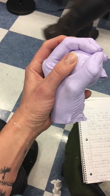 Casted hand