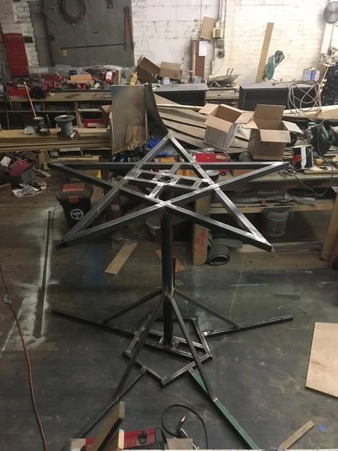 Completed table frame