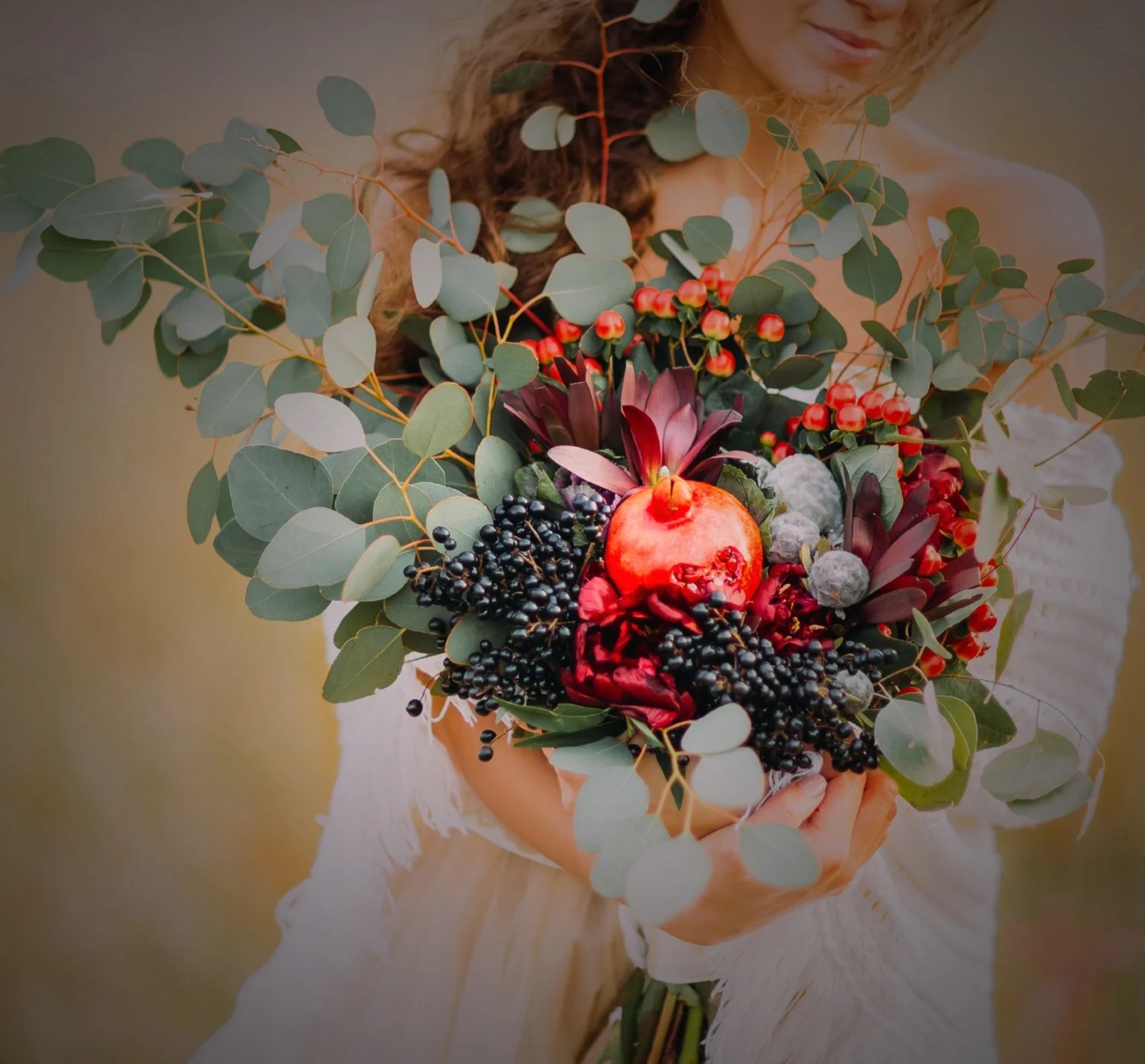 fruit berries beautiful bouquet winter wedding.jpeg