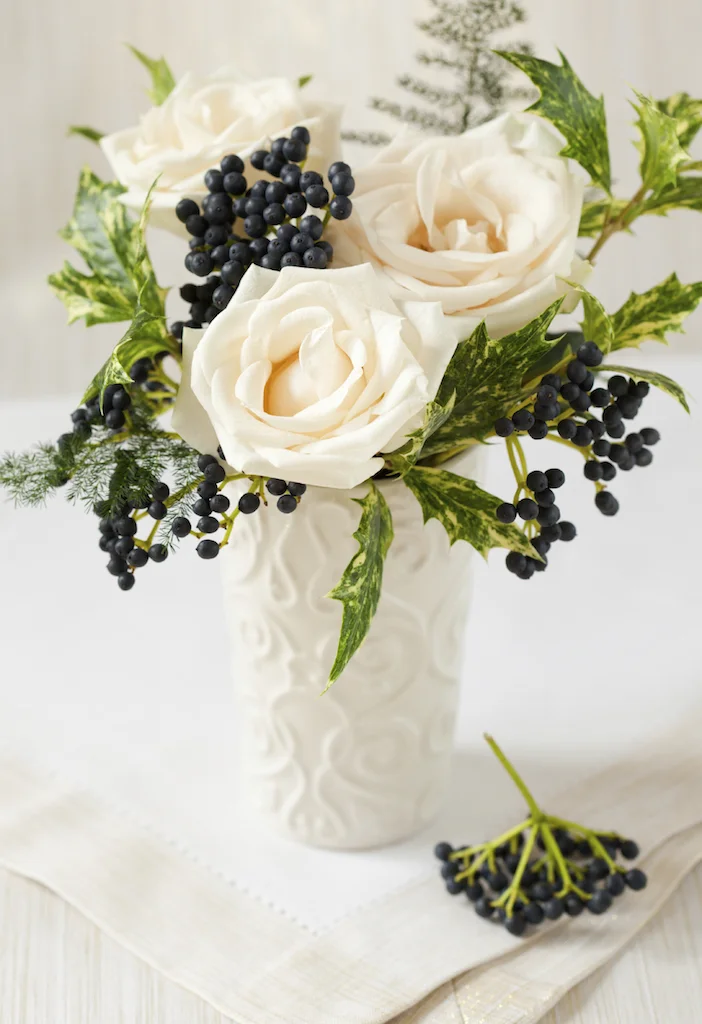 white wedding winter wedding cocktail table bar .jpg