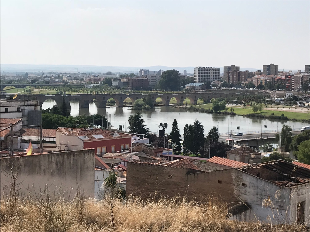 View of aqueduct from atop citadel