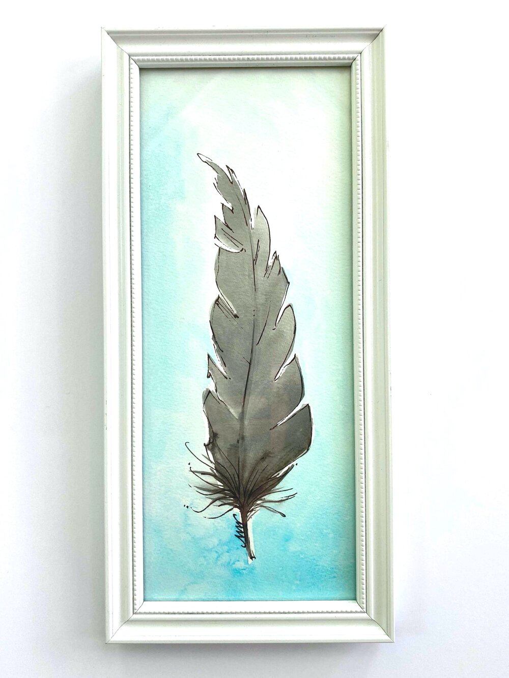 Feathers Original Watercolor Painting