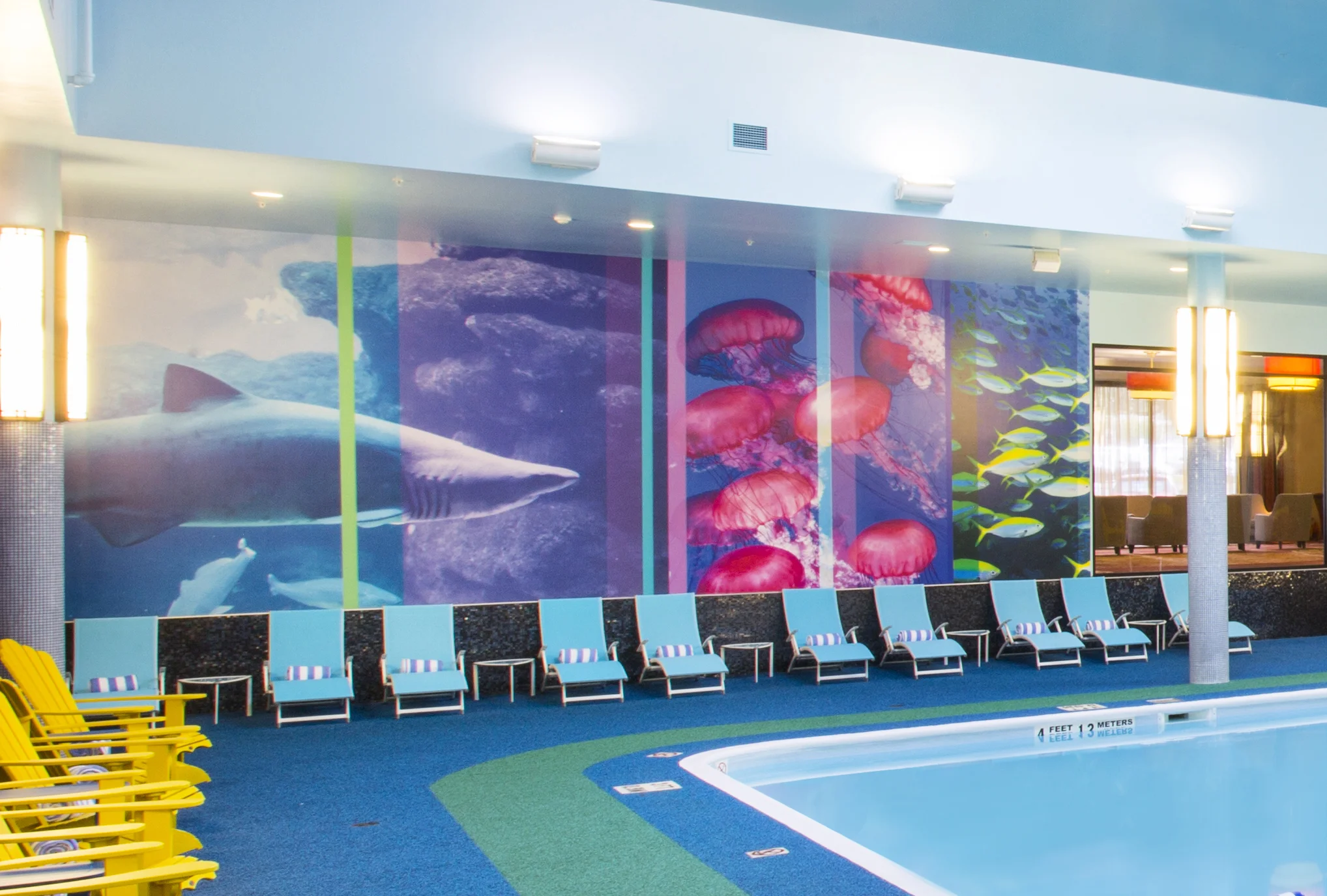 Hilton Pool Wallcoverings