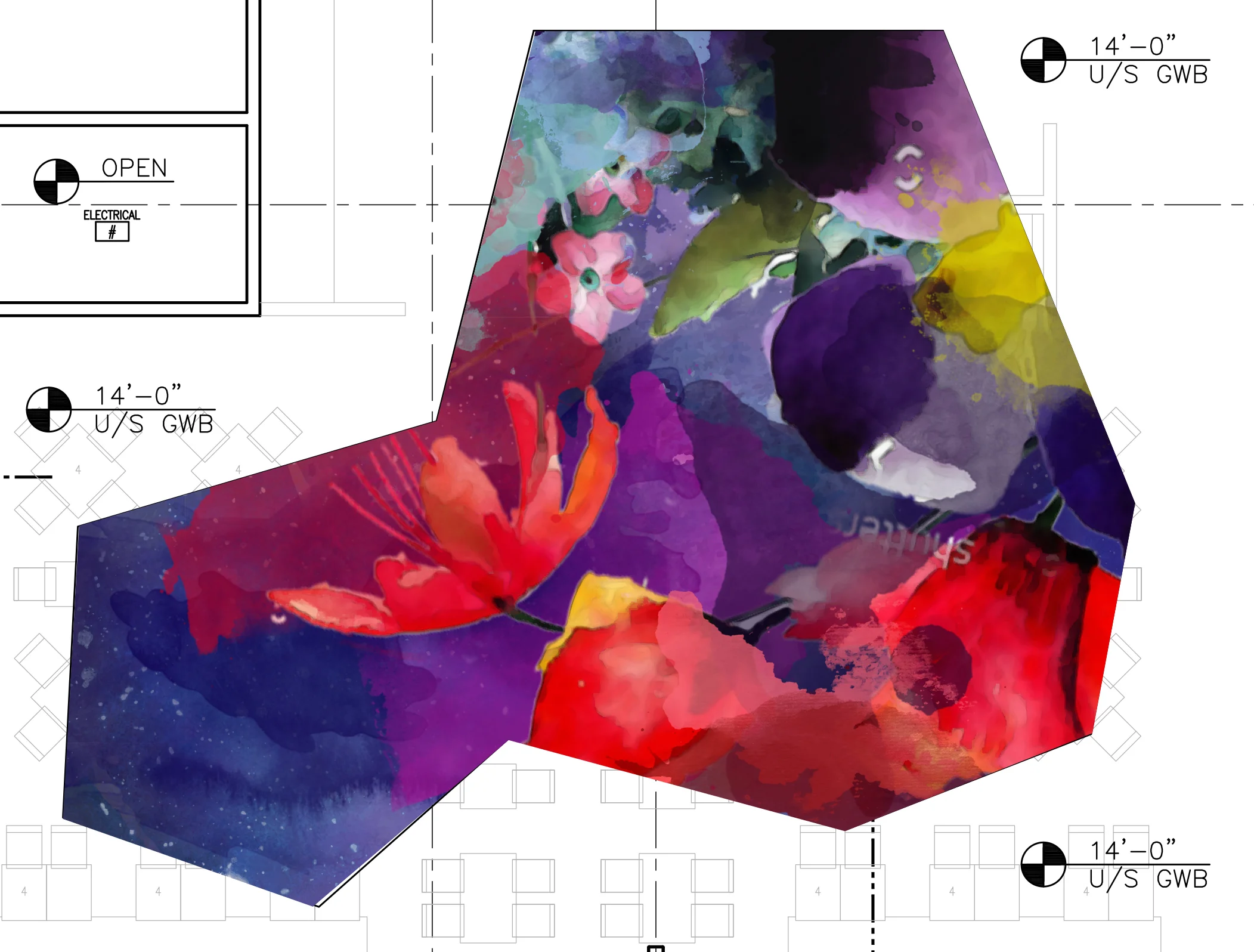 Casino Floral Graphics