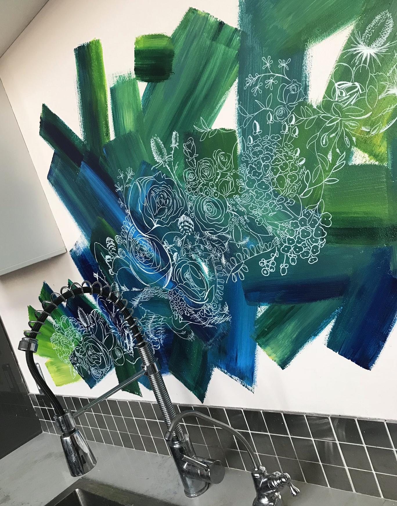 Mural Backsplash Art