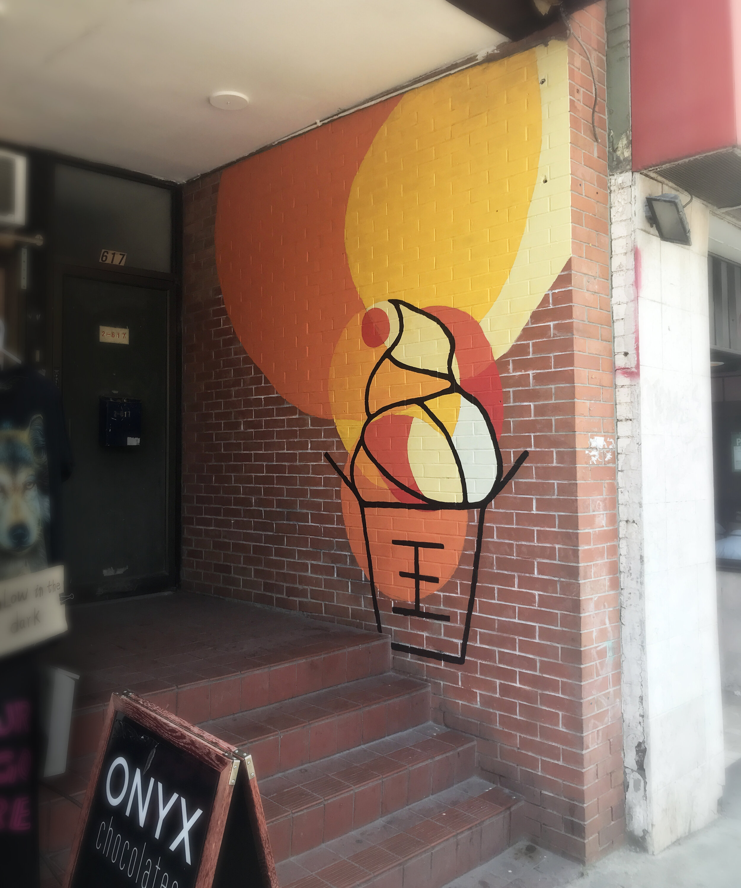 Wong's Ice-Cream Mural Signage