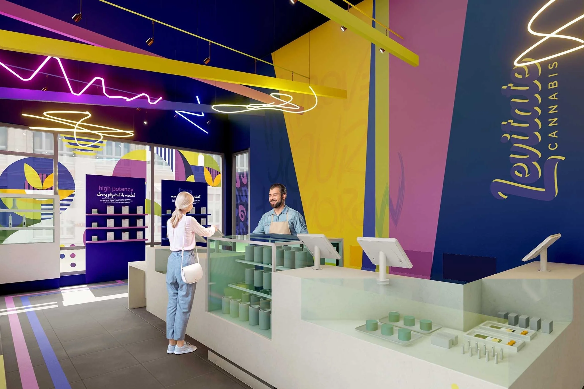 Levitate Cannabis Brand & Retail Design