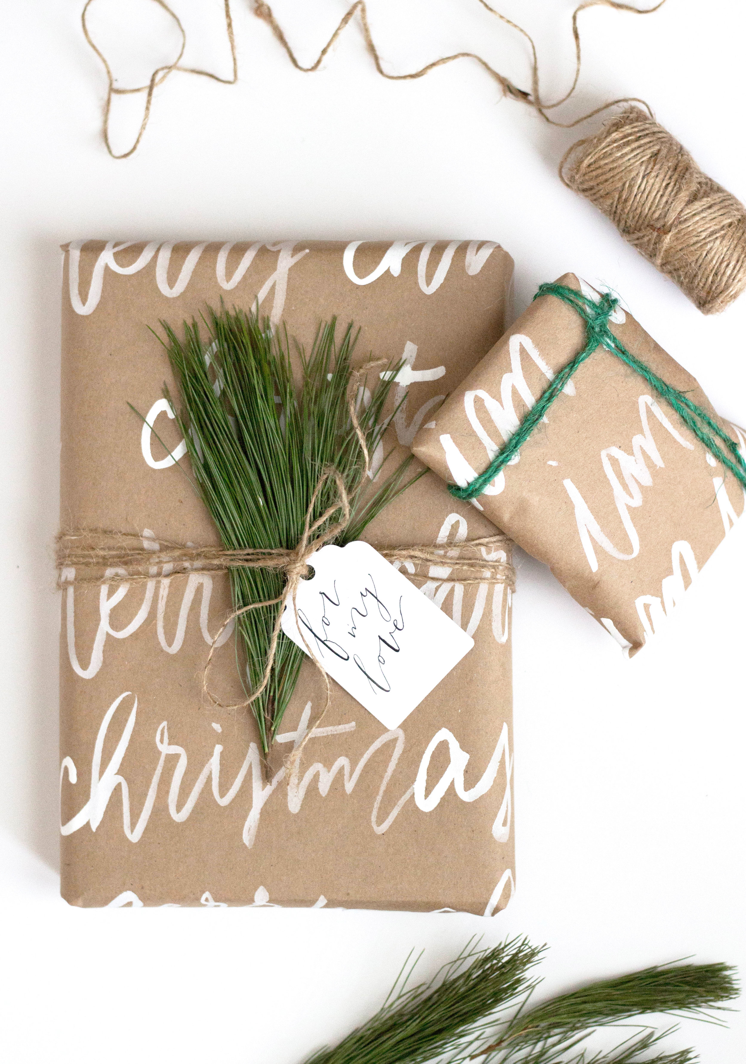3 Simple Ways to Incorporate Calligraphy into Gift Wrapping — True