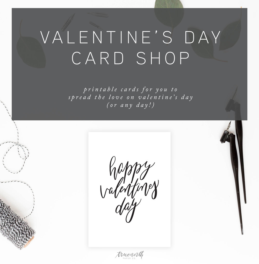 Digital Valentines Day Card Shop Now Open! — True North Paper Co.
