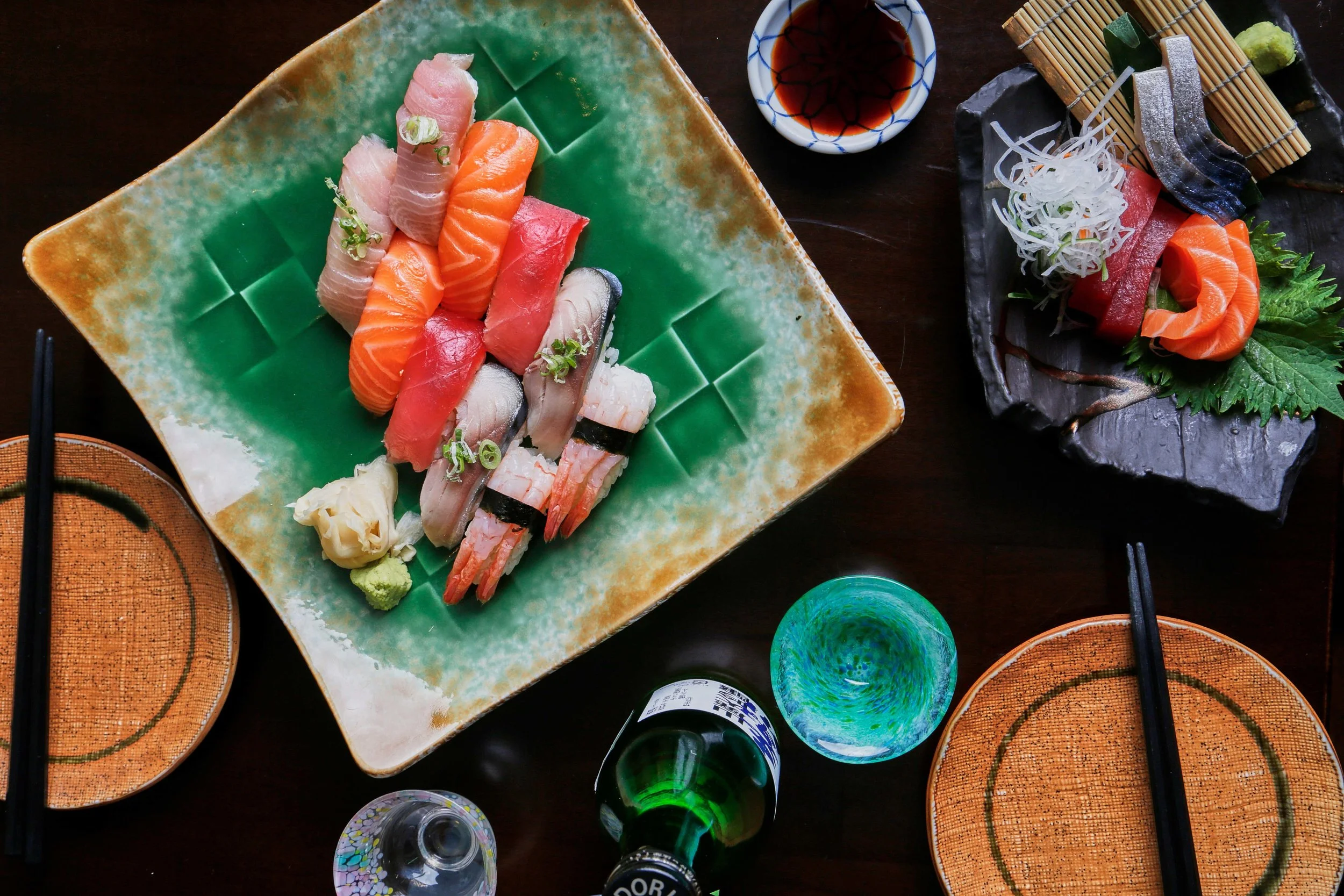 plate of assorted sushi 
