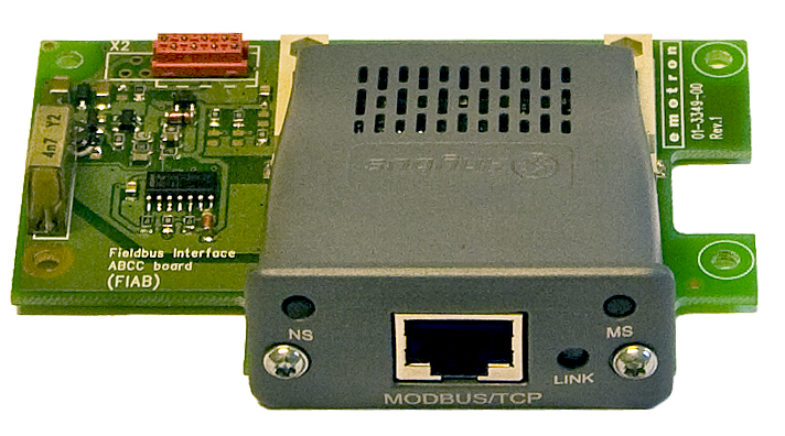 Anybus CompactCom converts the signals from the network in the water station (in this case, Modbus-TCP) and make these signals understandable for the drives and soft starts used to control the pumps.