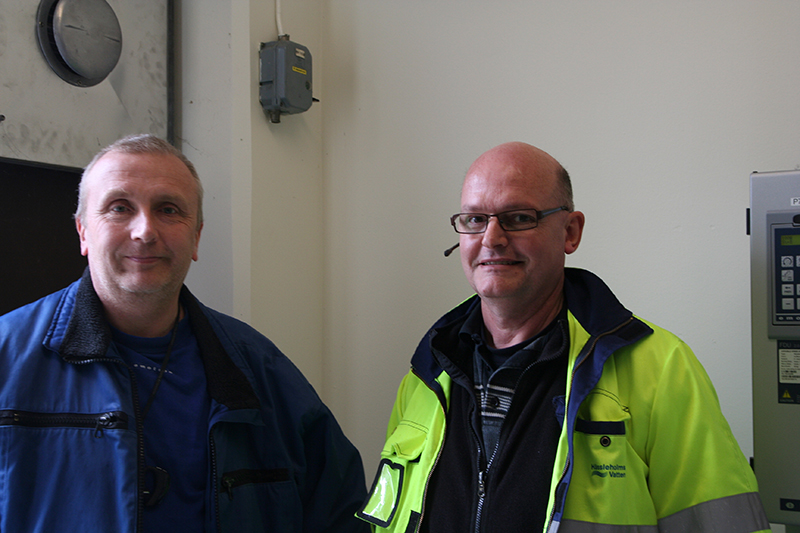 Anders Robertsson, CG Drives & Automation & Christer Nilsson, Hässleholms Vatten