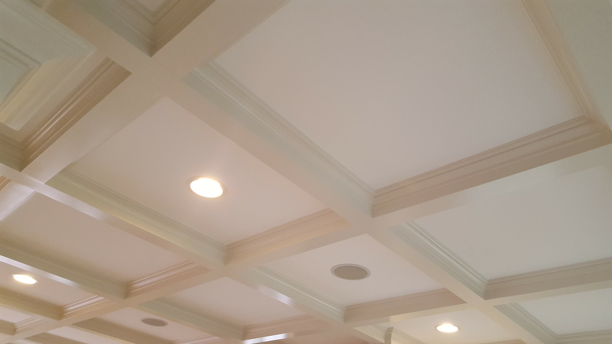 Custom carpentry, built ins, columns, and coffered ceilings in East Lyme CT | Shaw Remodeling