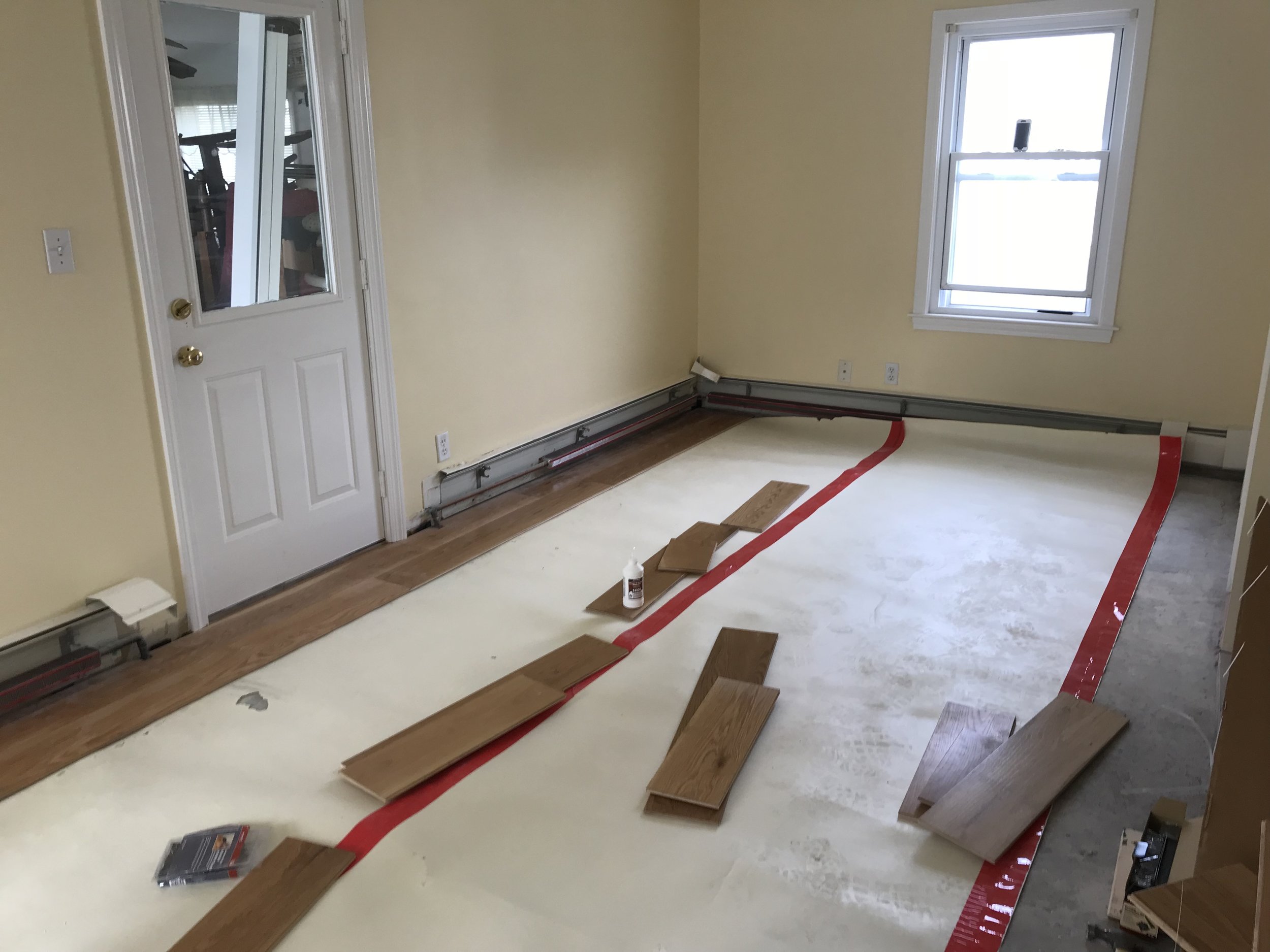 Shaw Remodeling - Progress photo - Kitchen and living room renovations with new flooring - Niantic CT  (9).jpg