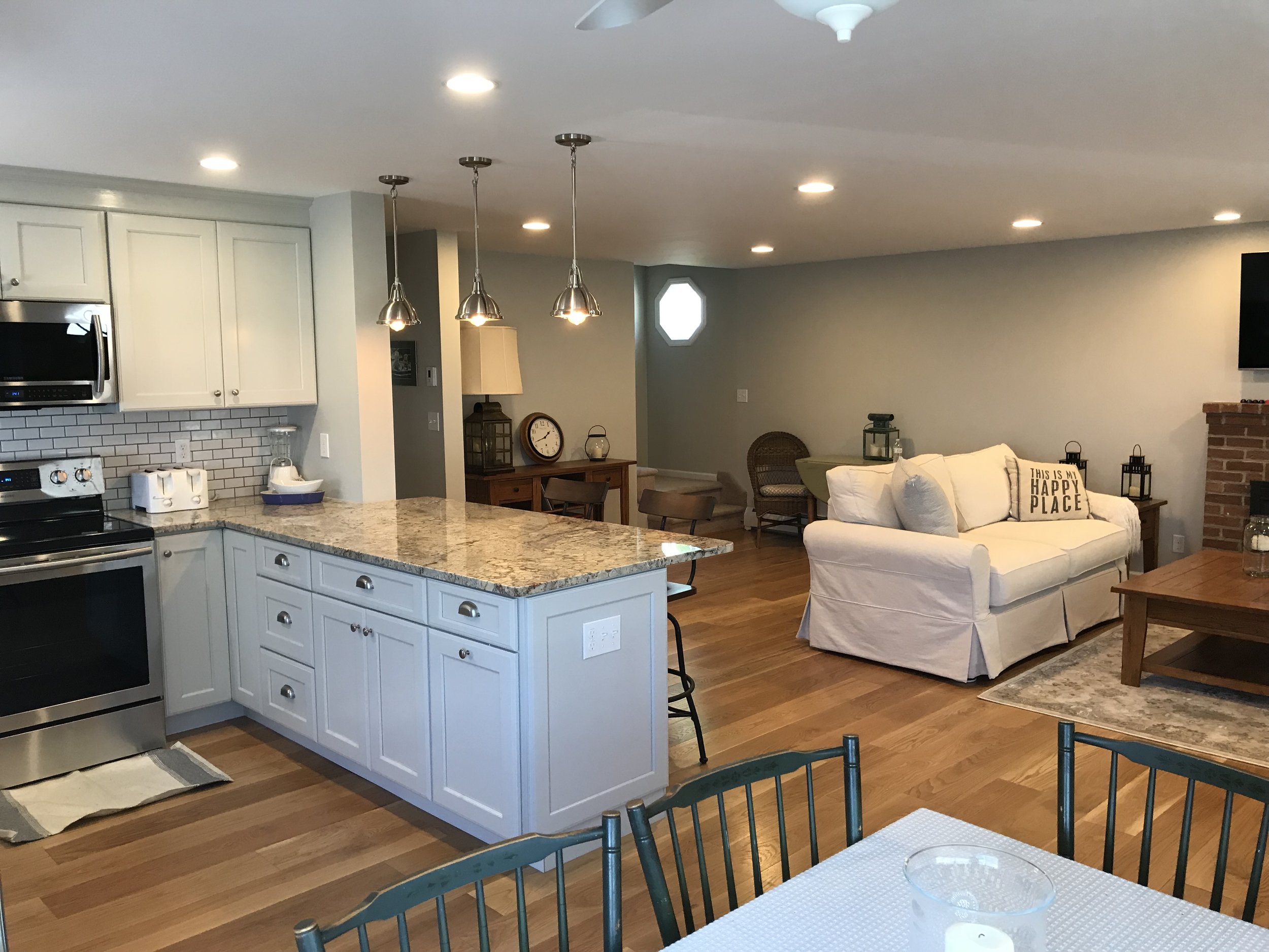 Kitchen, Bathroom, and Living Room Remodel in Niantic CT