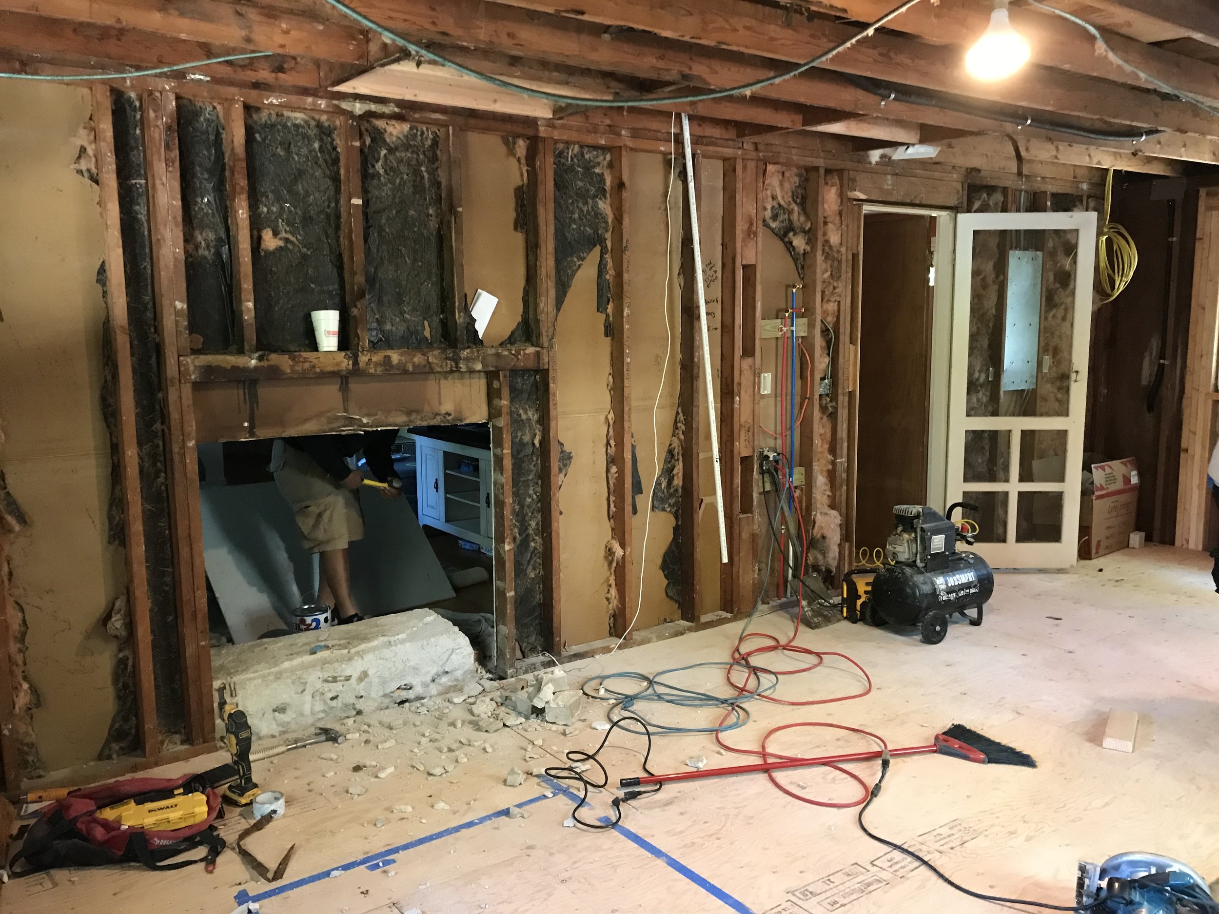 Kitchen Remodel/Garage Conversion in East Lyme CT