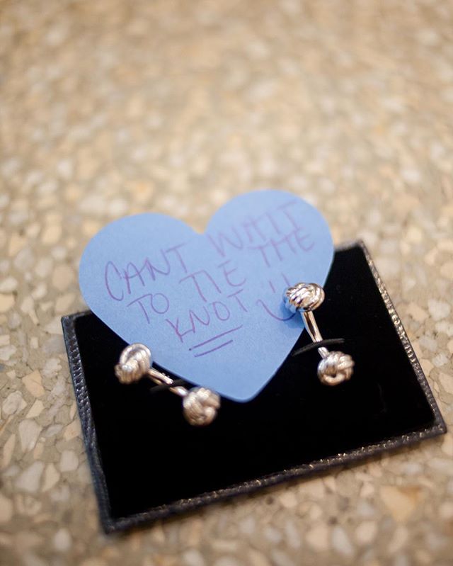 Is this not the sweetest wedding day gift?! *swoon*