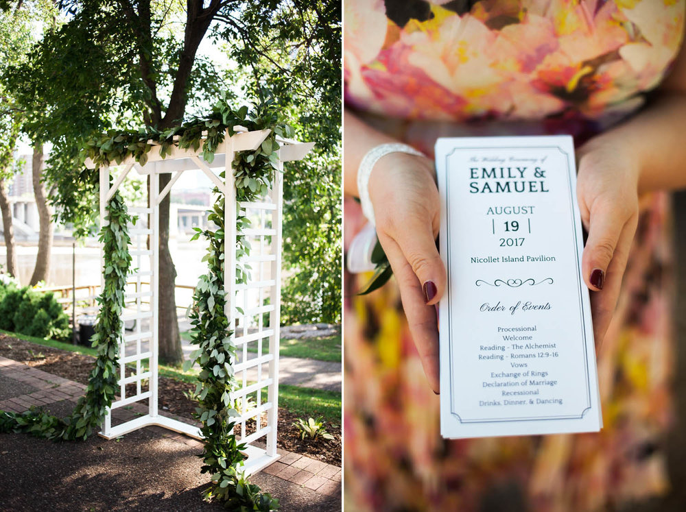 nicollet island pavilion wedding