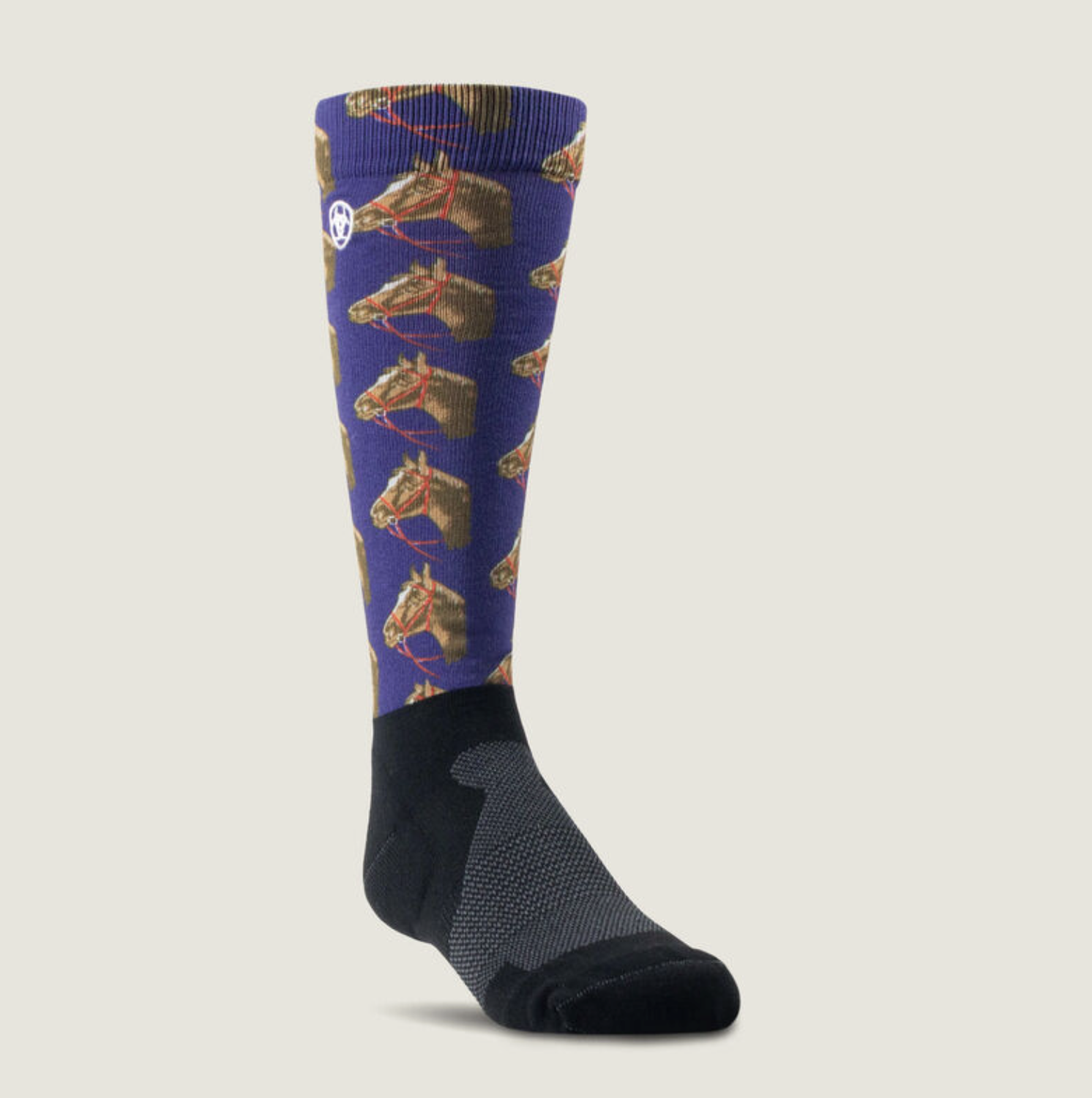  Horse head print AriatTEK socks, Ariat F/W 2025 