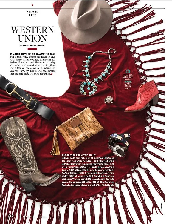  The Lucchese Courtney boot, featured in Houstonia Magazing, 2016 