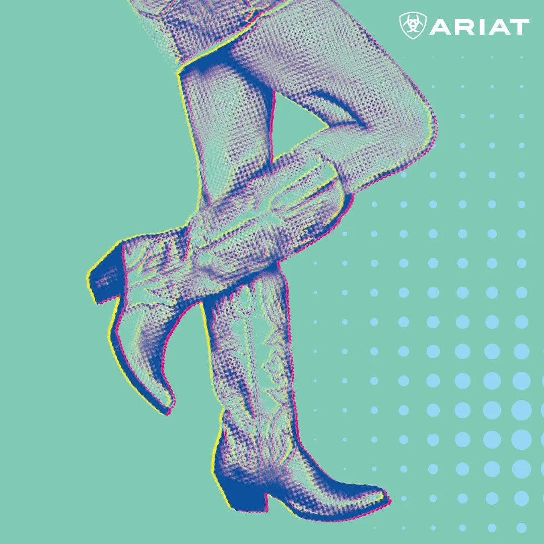  Festival promotional material by Ariat, featuring the Belinda, S/S25 