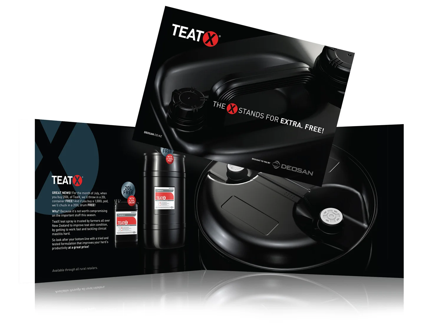 Promotional brochure for TeatX