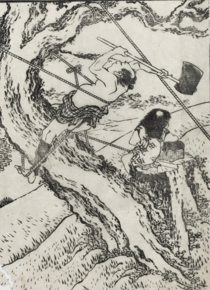 Examples of Hokusai's Drawing.