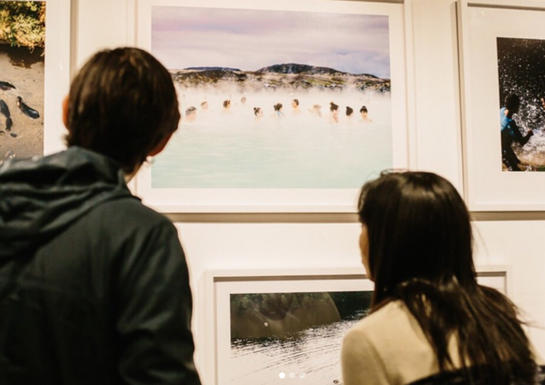 Framing we did for Wanderlust Silent Action Benefit, Curated by @jessicasample