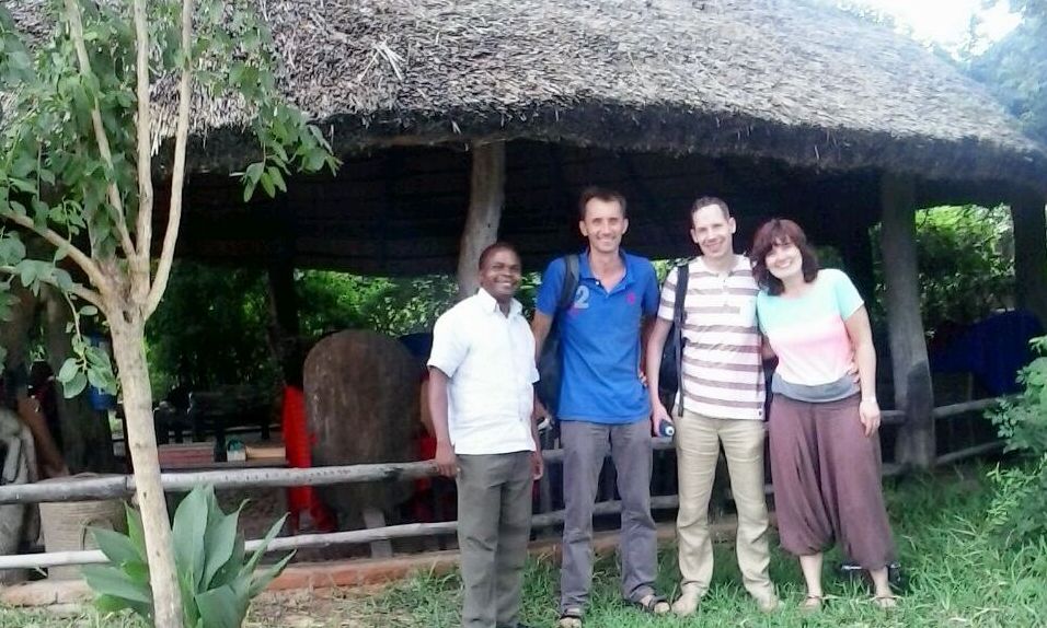 With Leen, Walter, and Kerst from the Netherlands at Liwonde National Park