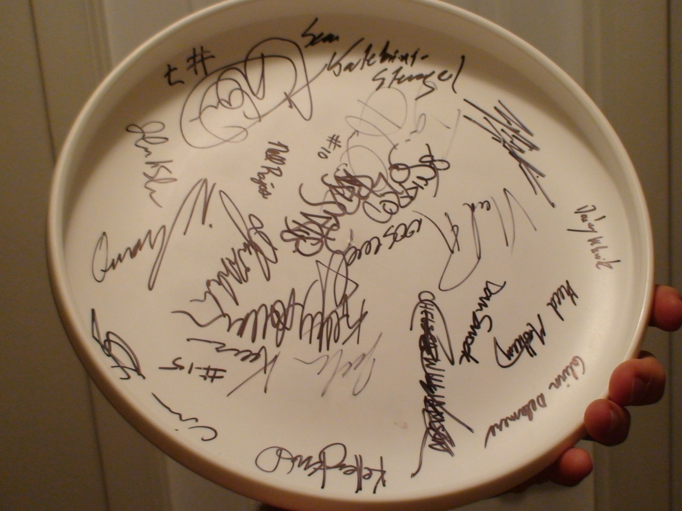 Had each team sign each tourney disc