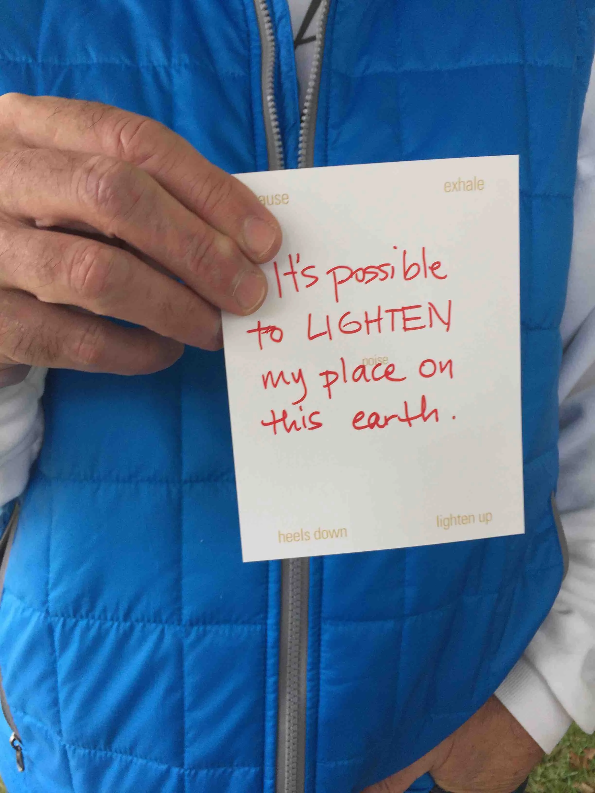 Parkinson's Foundation Moving Day® Chicago participant shares his AT "Take Away" in October 2017