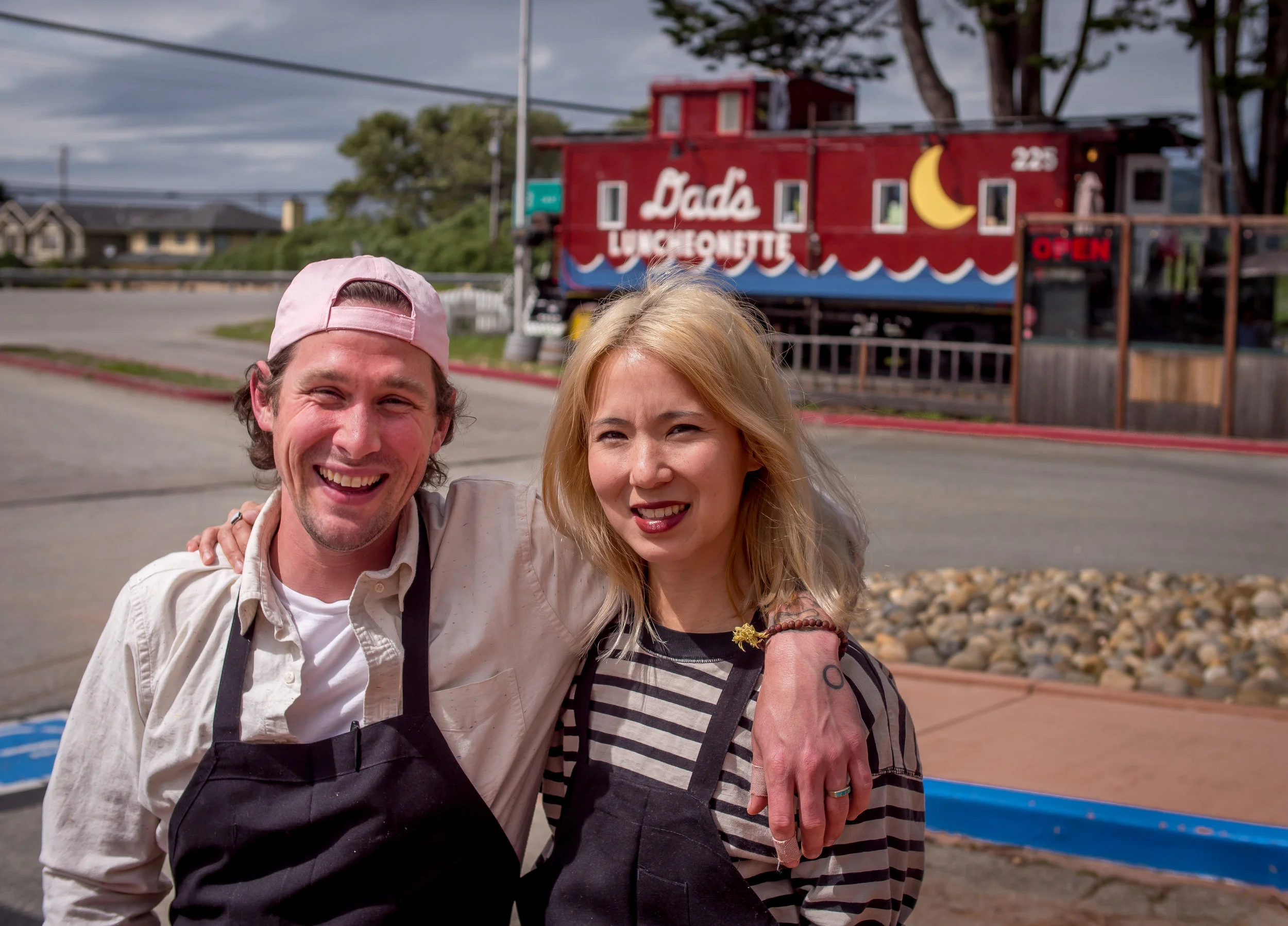 Chef Scott Clark with his wife Alexis Liu