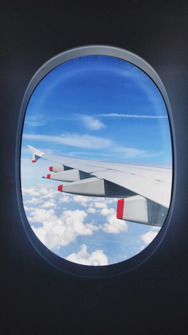 Flying to London