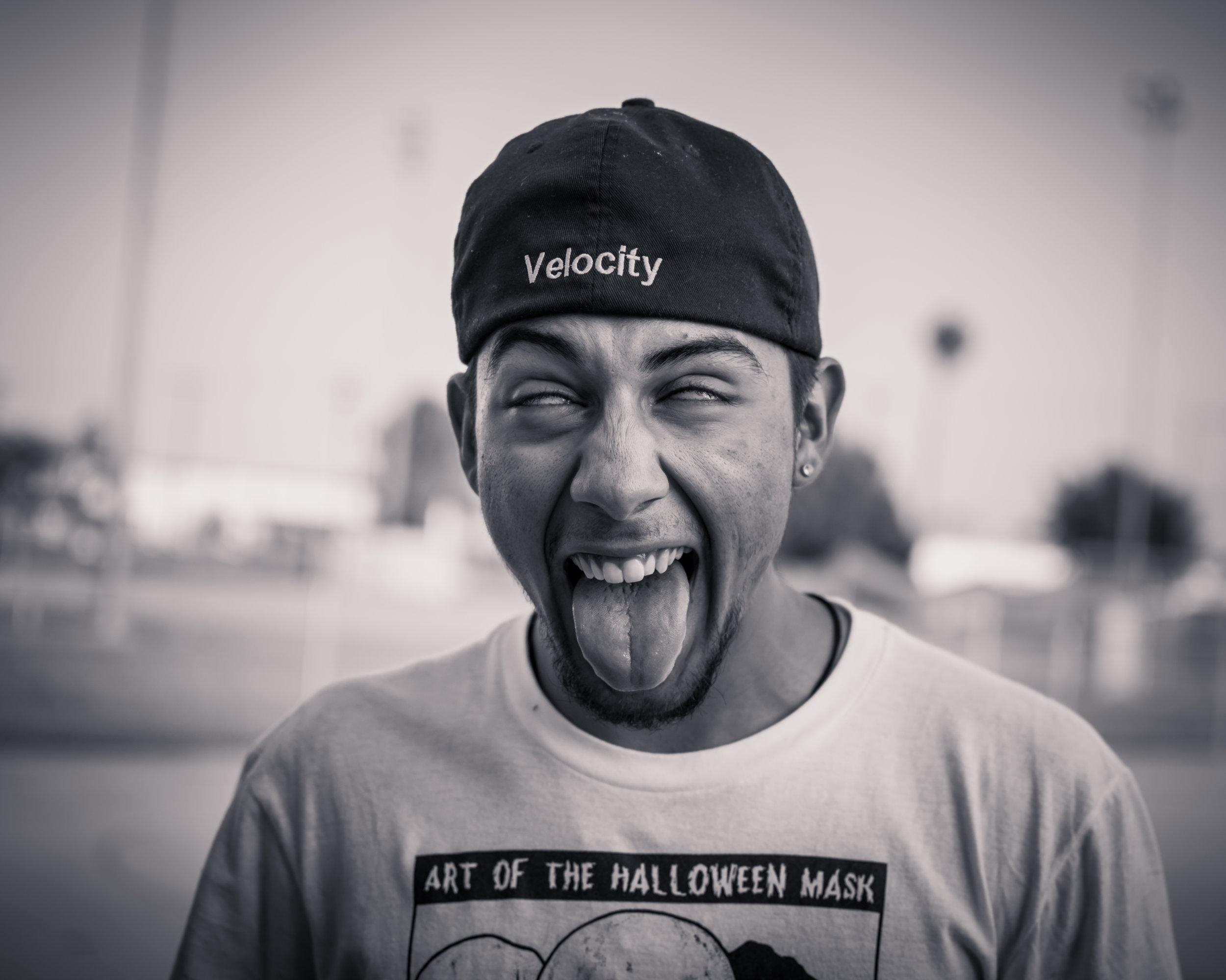 James "Velocity" Contreras 1st year with the Brigade Day Job: Electrician My 1st year ever at a haunt was actually last year, at Scary Farm. I was a scarecrow in The Hollow. I actually got into Haunt because of sliding. But as soon as I was casted for streets, I fell in love with the idea of scaring the crap out of people. My passion comes from my roots as an athlete before this. Sliding is much like any sport in the spectrum: You get out what you put in. I'm inspired by the monsters before me. Well before haunt, I would sit and scream at a corner of a room until I felt I was a monster. So I'm sure things will play out the same way at shows. Idk if people know that I've dislocated both shoulders and my knee, twice. All before this haha. My biggest challenge was overcoming my fears and realizing I have to actually try to do something in order to get the results I want. Do not let your mind limit your soul to what it can and cant do. I wish I knew what I was getting into, than I would've done it with 300% confidence. Don't psyche yourself out of any opportunity, no matter what anyone has to say. Do you!