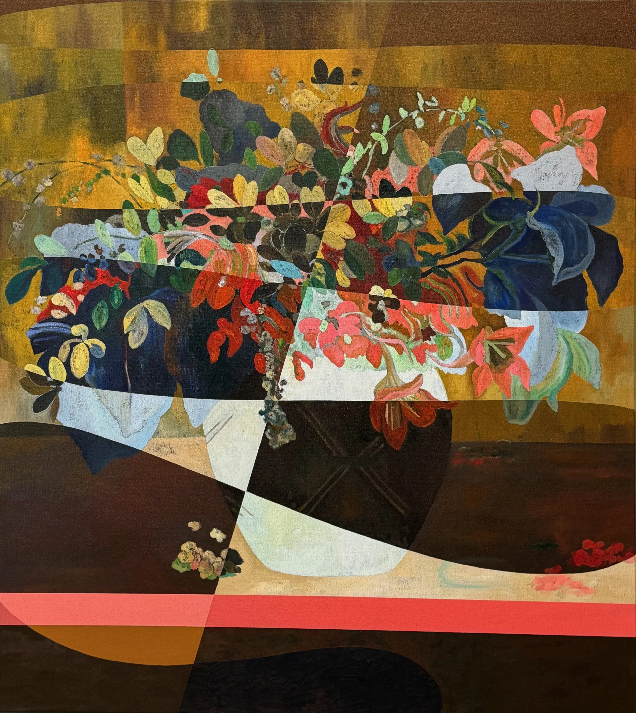 Flowers from Gauguín (umber curves)