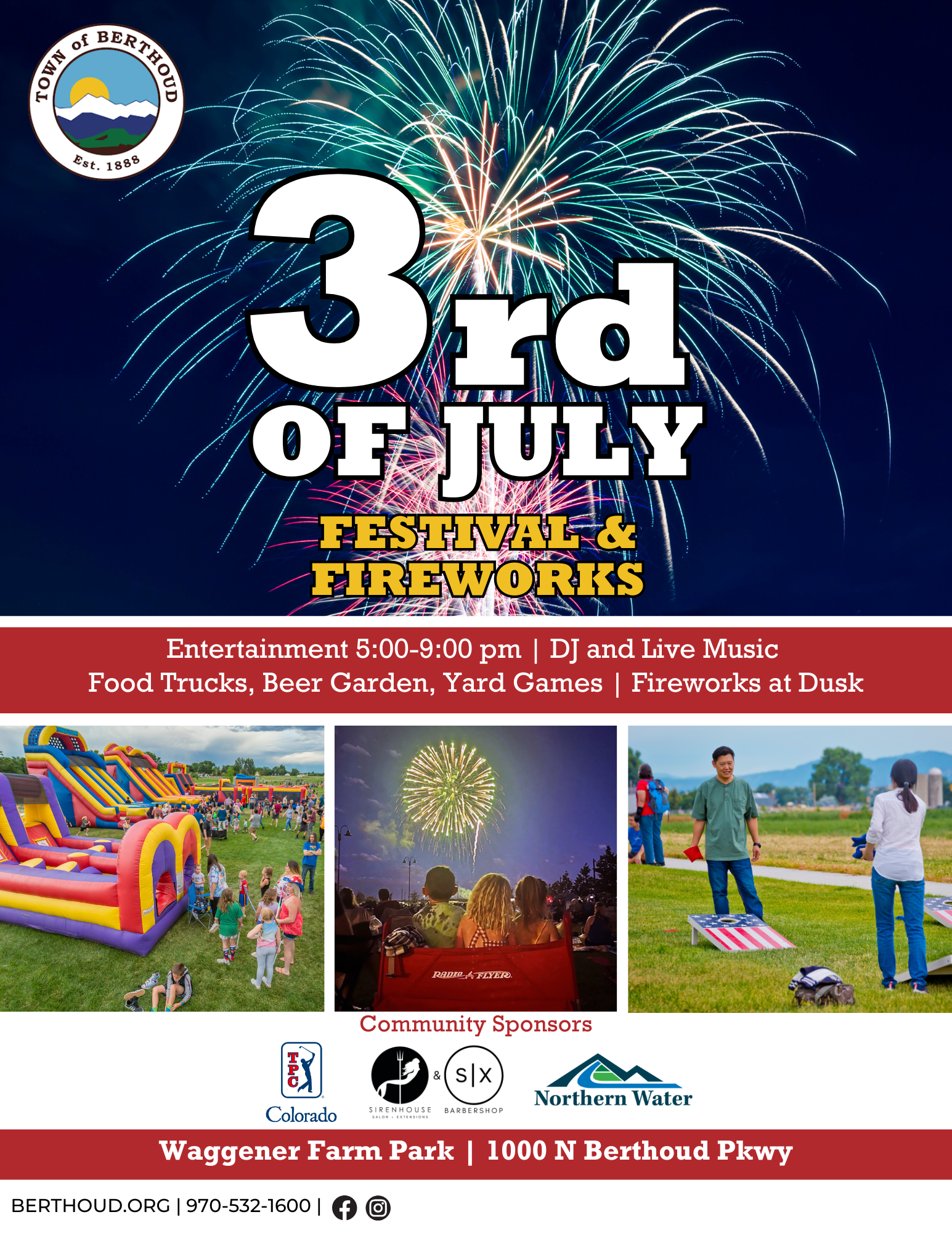 3rd of July Festival & Fireworks - Town of Berthoud