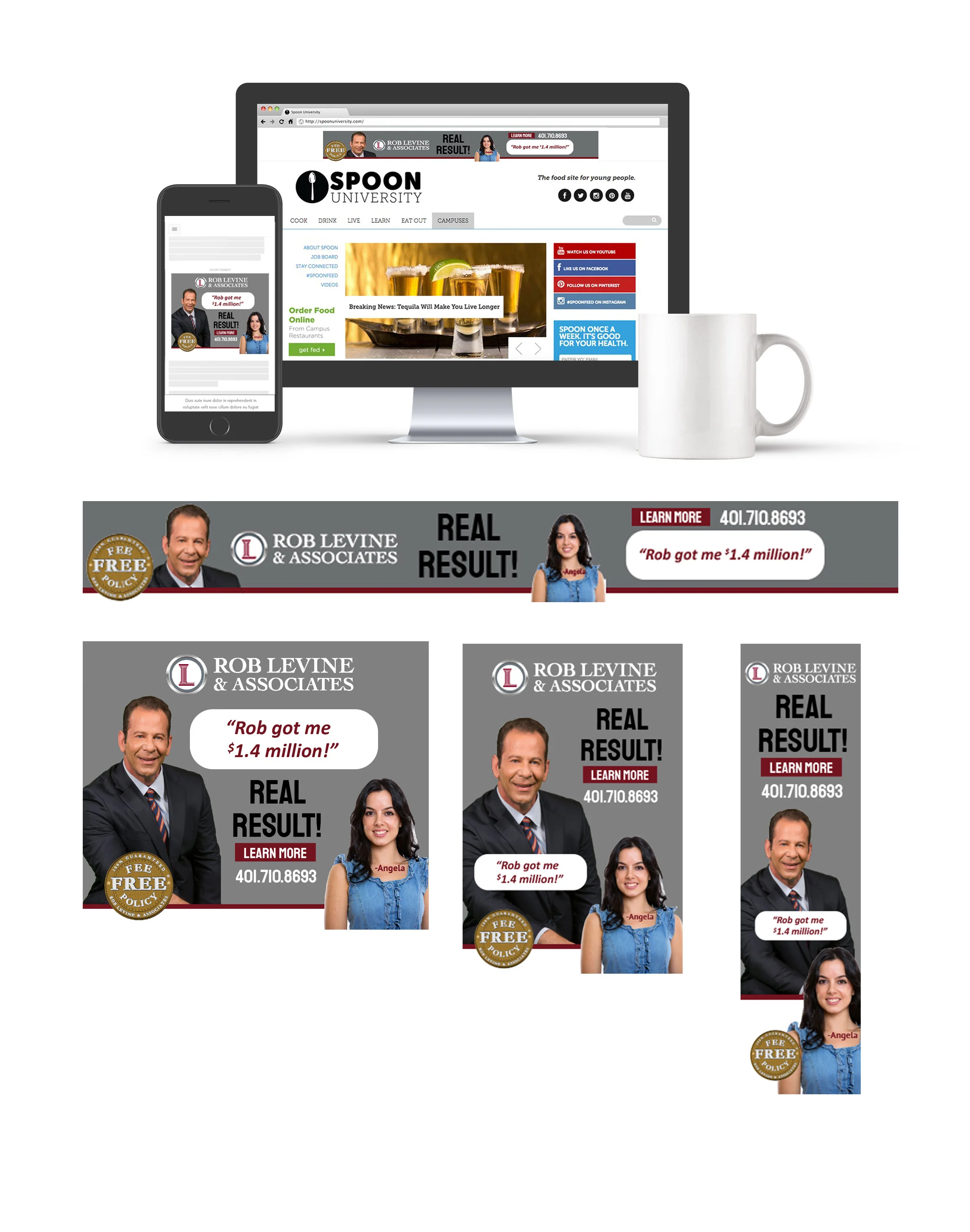 Rob Levine Geofencing Digital Ad Campaign