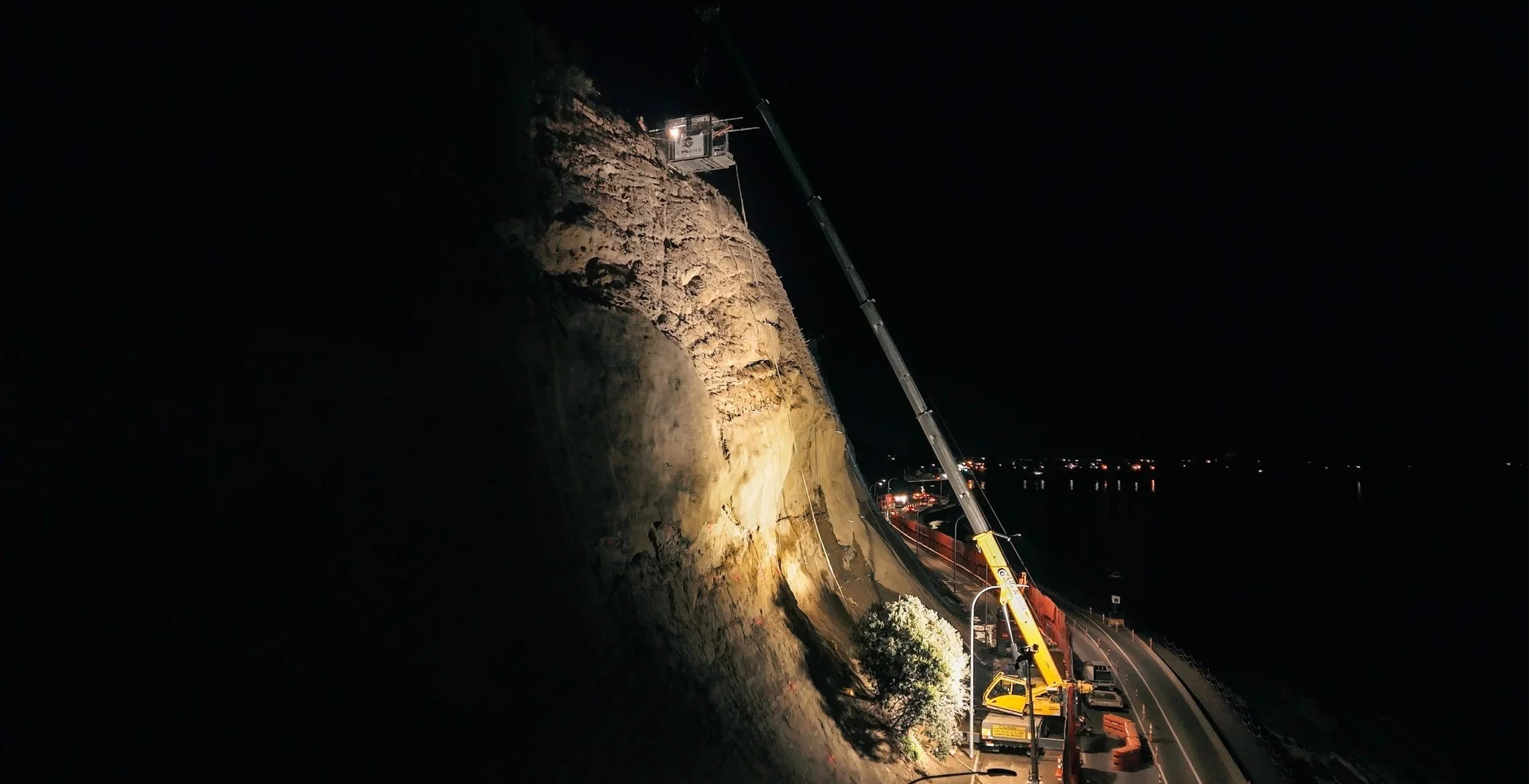 Night Works at Rocks Road, Nelson