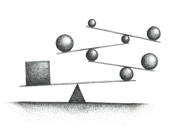 Balance Pen & ink on paper